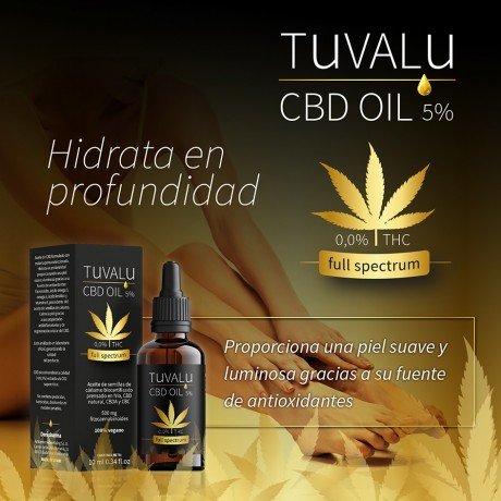 Aceite CBD Tuvalu, DeniPharma, 5% y 10%